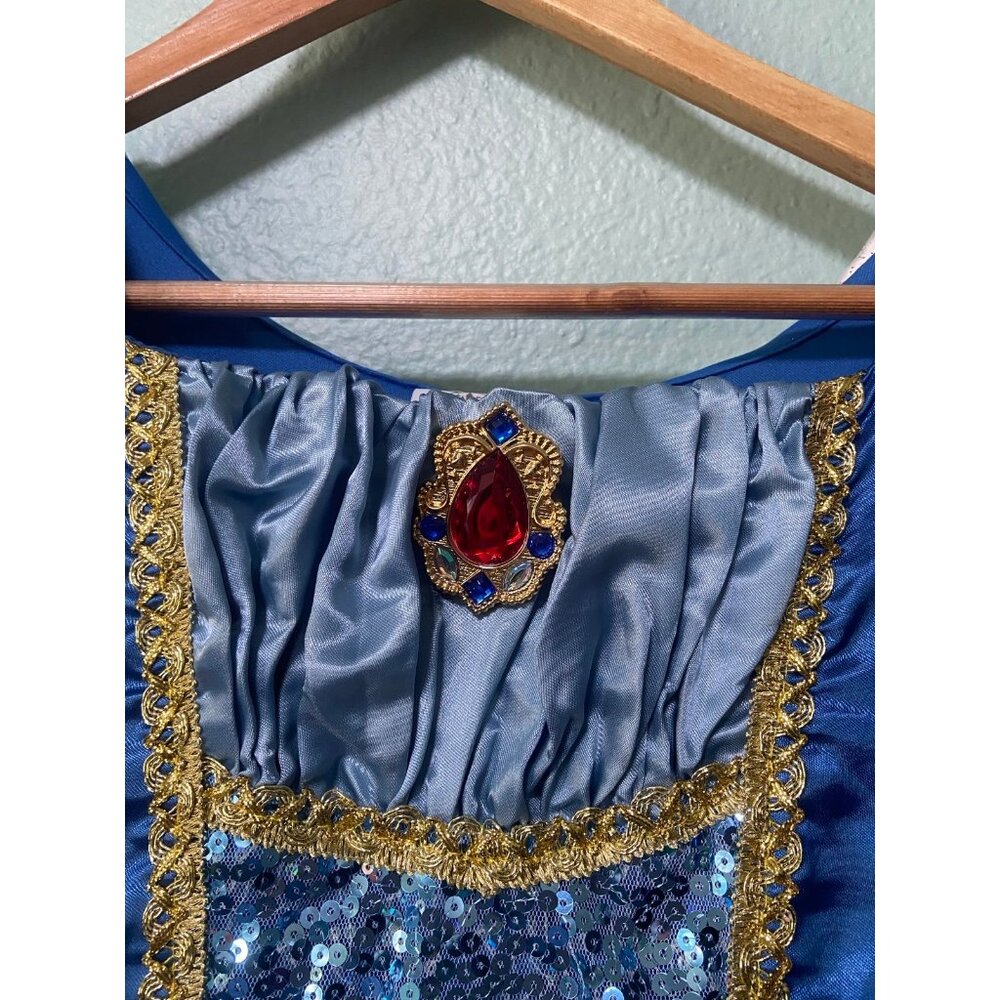 Disney Parks Girls Snow White Gold with Cape Costume Halloween Dress Up Dress 13 - Picture 6 of 10